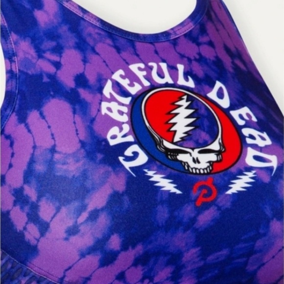 Peloton Grateful Dead Tie-Dye Workout Top/ Sports Bra - Picture 2 of 11